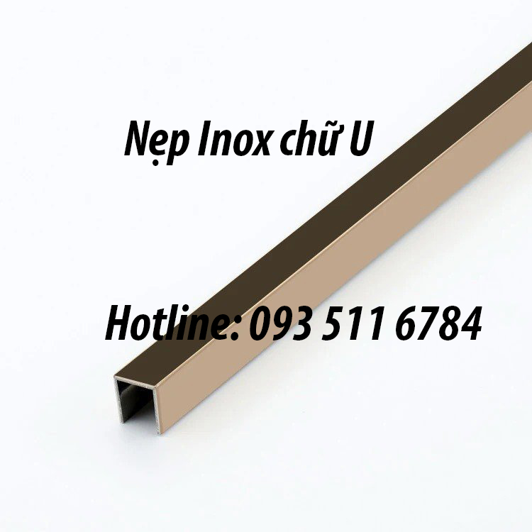 Nẹp Inox đen nẹp ron gạch nẹp Inox chữ U T giá rẻ