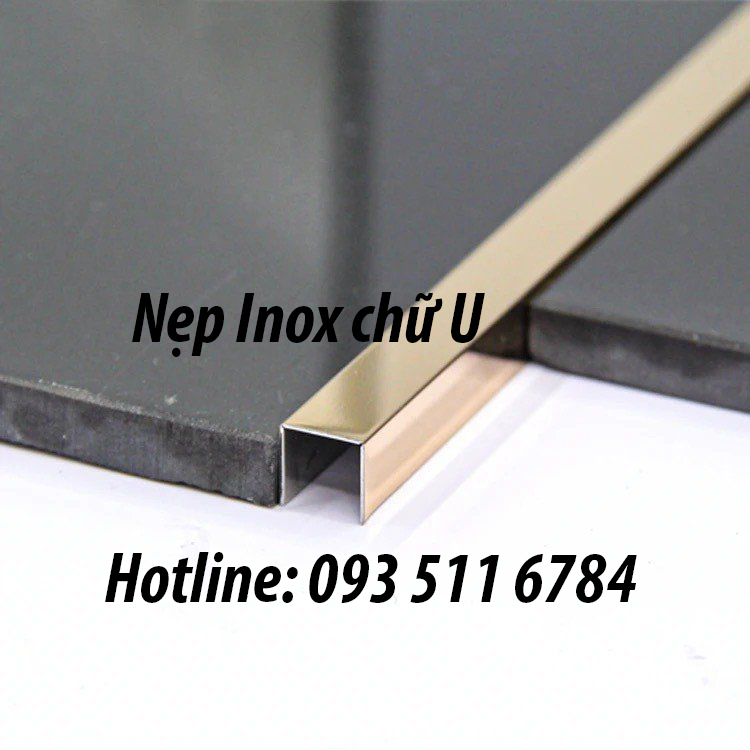 Nẹp Inox đen nẹp ron gạch nẹp Inox chữ U T giá rẻ