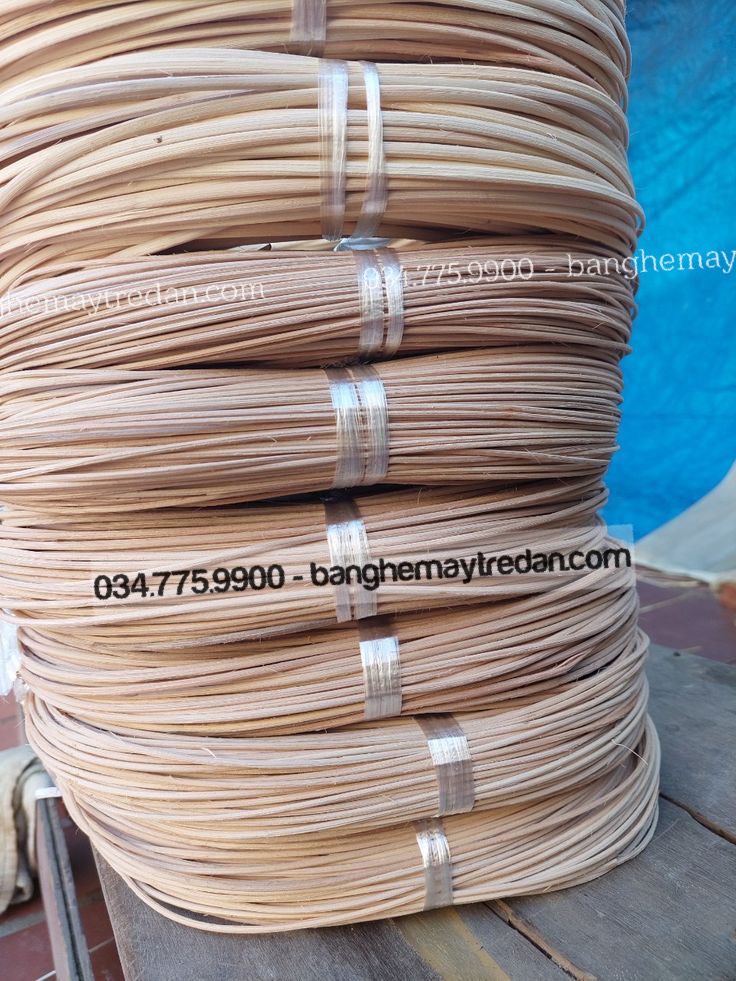 Nẹp mây tròn 5-6-7-8 ly chặn mành mây giá rẻ