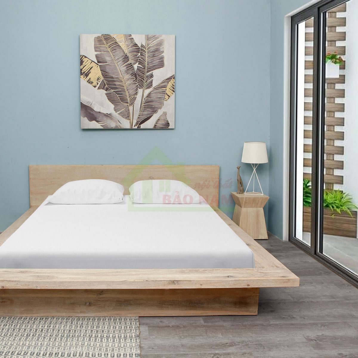 giường gỗ an cường đẹp giá rẻ - đóng giường ngủ gỗ hiện đại