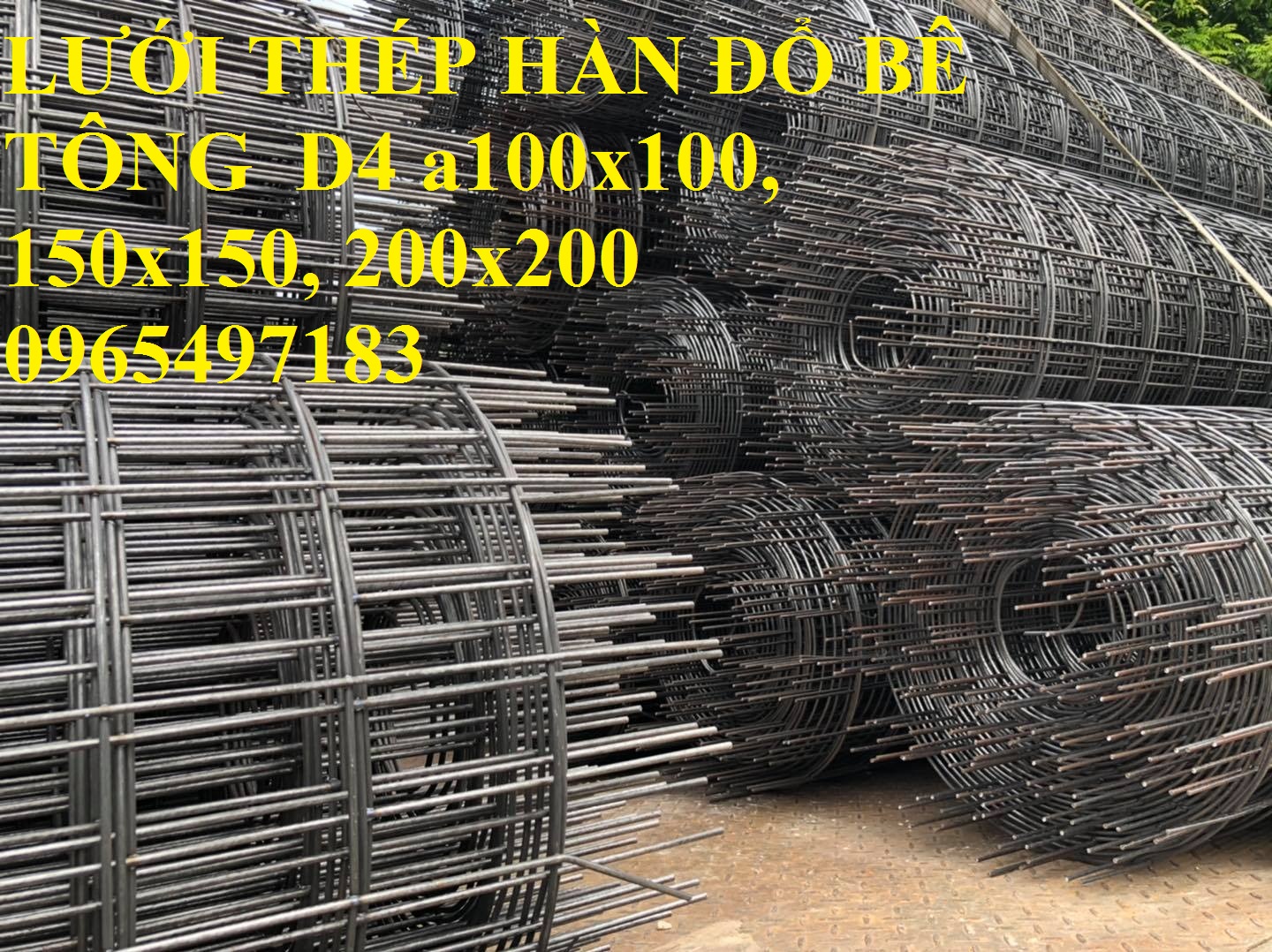 Lưới thép hàn cuộn D4 a 100x100, 150x150, 200x200 có sẵn hàng