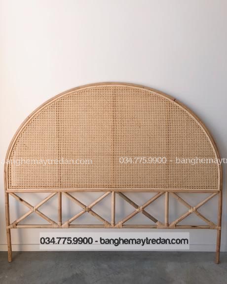 Đầu giường mây tre trang trí homestay - Mây Tre Lục Bình