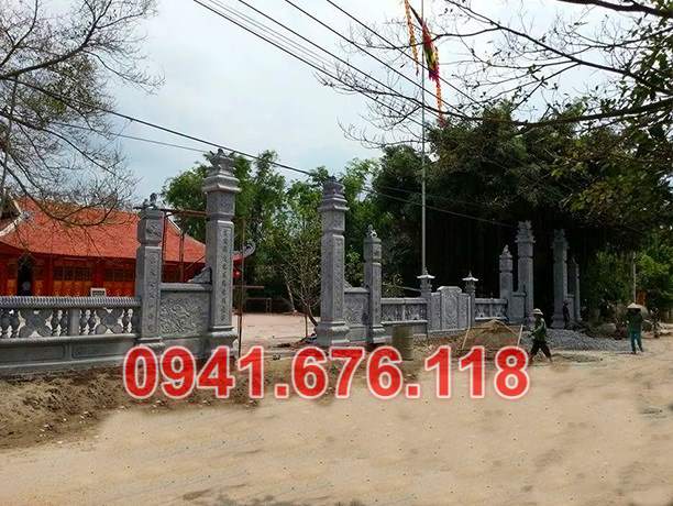 Mẫu 134 cổng đá trụ cột đẹp bán tiền giang - đình chùa nhà mồ lăng mộ