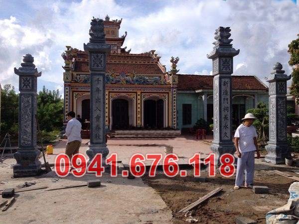 Mẫu 134 cổng đá trụ cột đẹp bán tiền giang - đình chùa nhà mồ lăng mộ