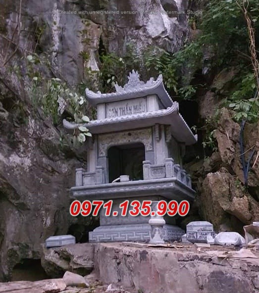 Miếu thờ đá - Mẫu miếu sơn thần linh bằng đá đẹp bán Lâm Đồng