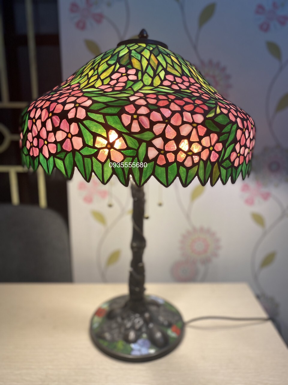 Giao lưu đôi đèn tiffany hàng mỹ xưa rủ