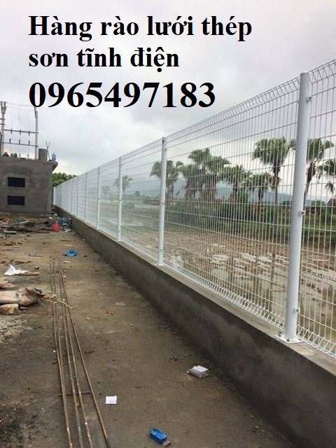Hàng rào lưới thép mạ kẽm, sơn tĩnh điện,  hàng rào gập đầu, chấn sóng