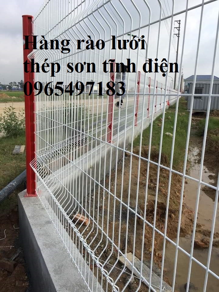 Hàng rào lưới thép mạ kẽm, sơn tĩnh điện,  hàng rào gập đầu, chấn sóng