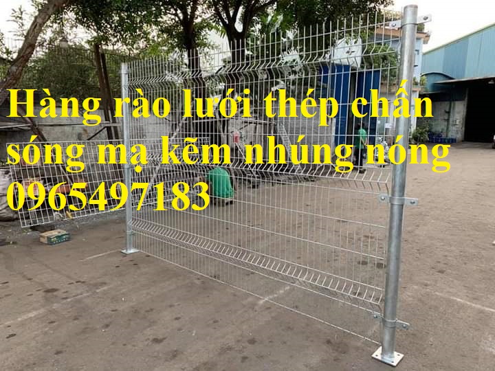 Hàng rào lưới thép mạ kẽm, sơn tĩnh điện,  hàng rào gập đầu, chấn sóng