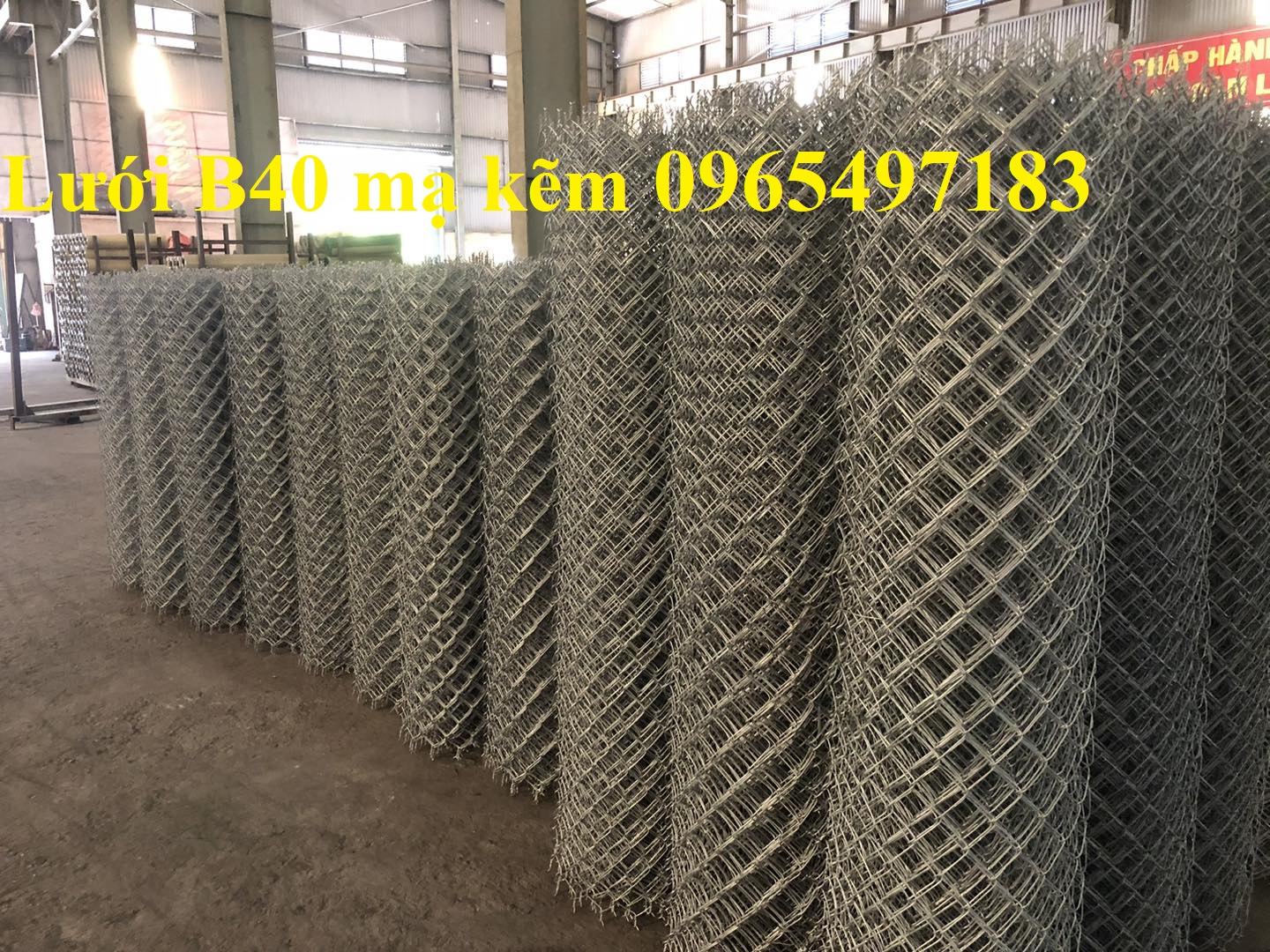 Lưới B40 mạ kẽm ô 50x50mm, 60x60mm, 70x70mm có sẵn tại Hà Nội