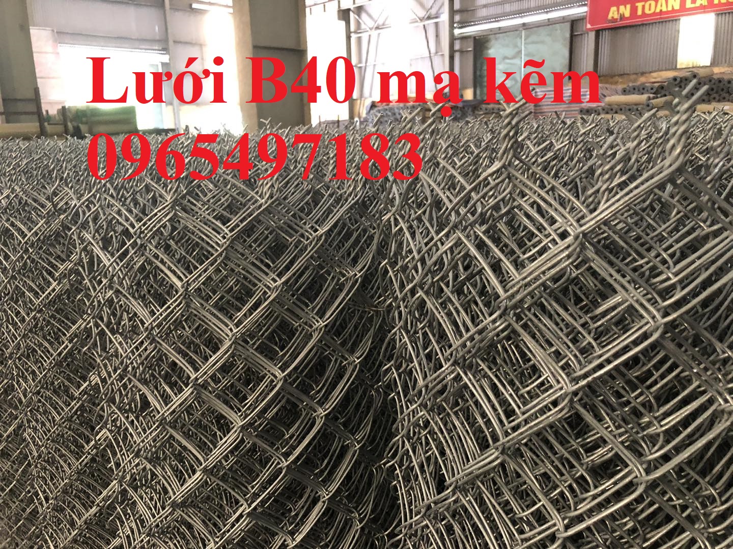 Lưới B40 mạ kẽm ô 50x50mm, 60x60mm, 70x70mm có sẵn tại Hà Nội