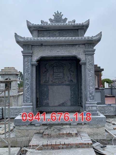 Mẫu 235 miếu thờ đá sơn thần linh thiên địa ngoài trời bán bắc ninh
