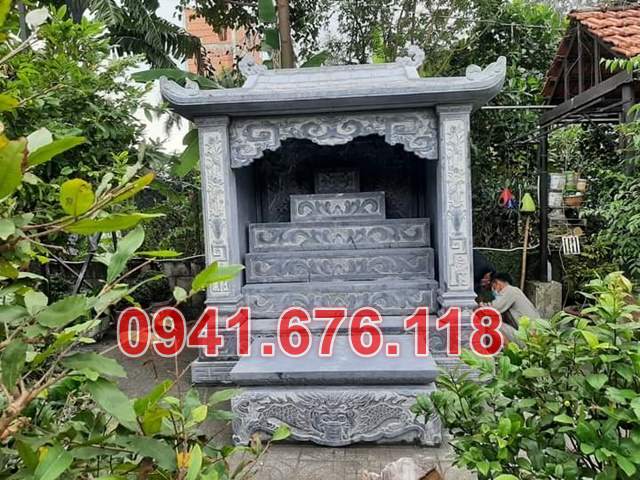 Mẫu 235 miếu thờ đá sơn thần linh thiên địa ngoài trời bán bắc ninh