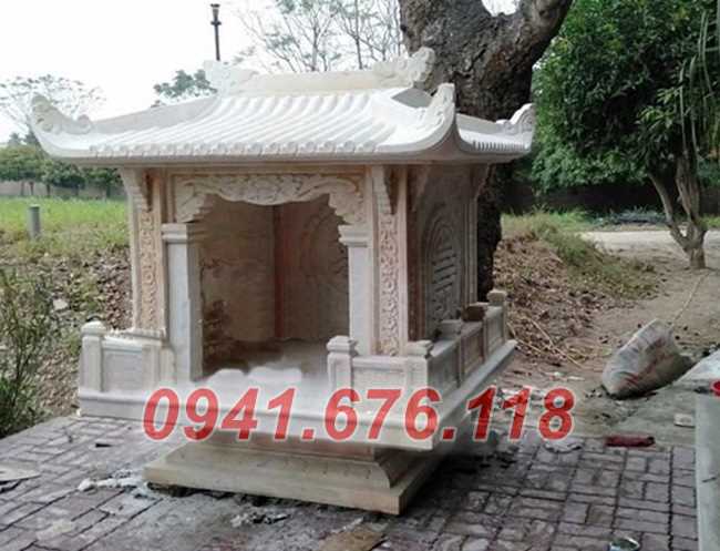 Mẫu 235 miếu thờ đá sơn thần linh thiên địa ngoài trời bán bắc ninh