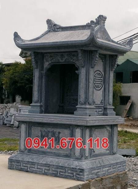 Mẫu 235 miếu thờ đá sơn thần linh thiên địa ngoài trời bán bắc ninh