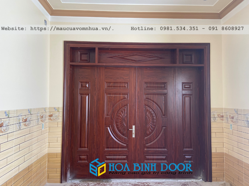 Cửa thép vân gỗ tại Tây Ninh - Mẫu cửa đẹp nhất 2023