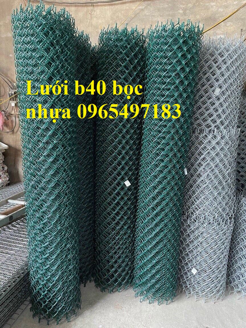 Lưới B40 bọc nhựa, giá lưới b40,  lưới b40 làm hàng rào