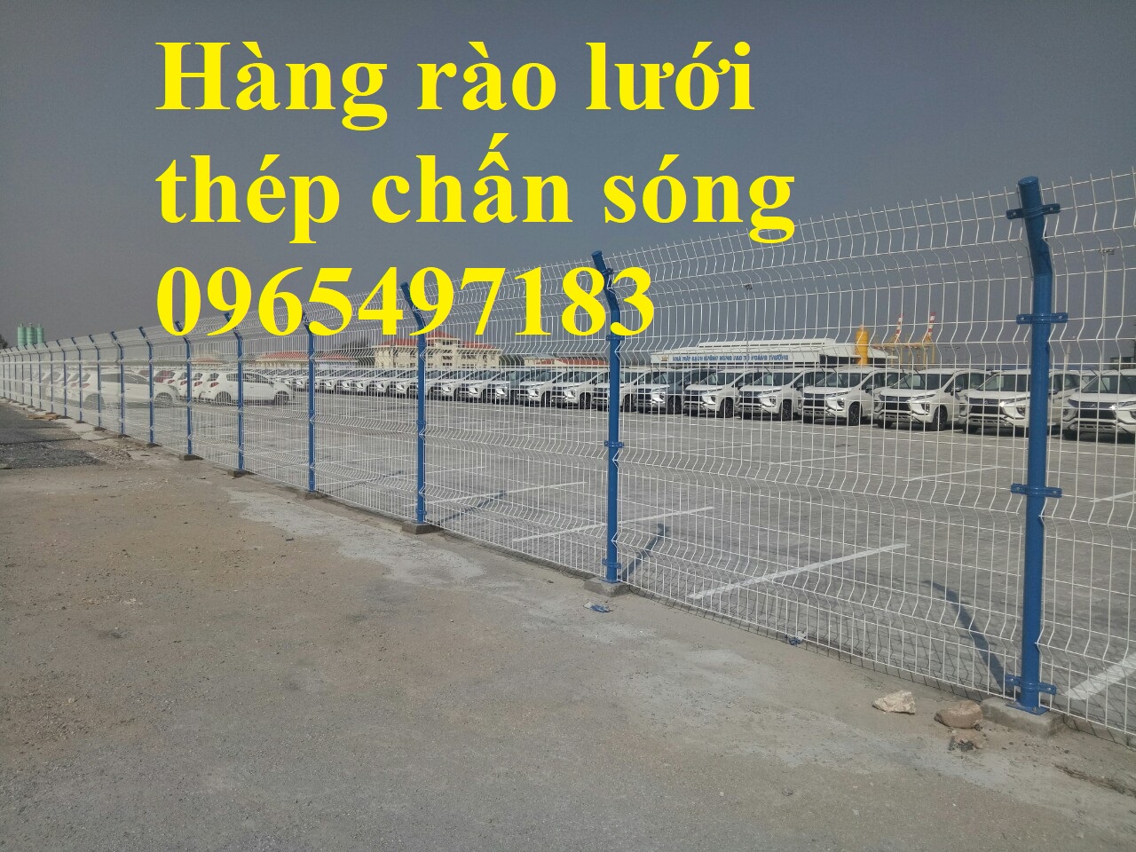 Hàng rào lưới thép hàn, hàng rào chấn sóng, hàng rào gập đầu
