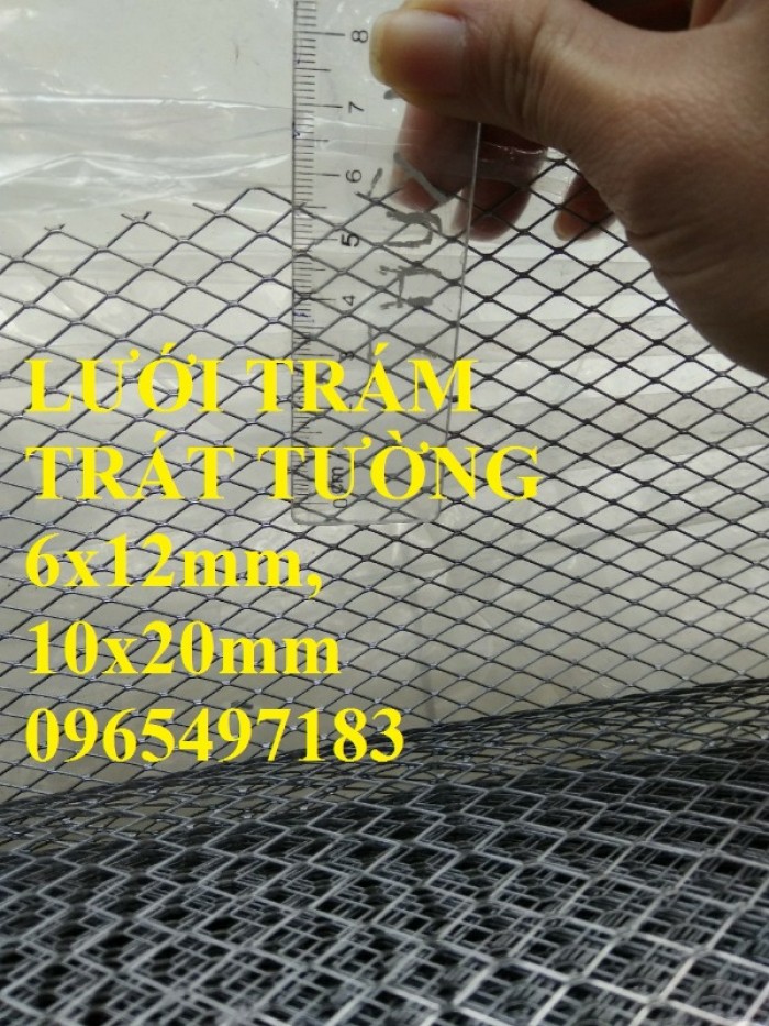 Lưới trám trát tường mắt 6x12, 10x20mm kích thước 1mx40m, 1mx60m