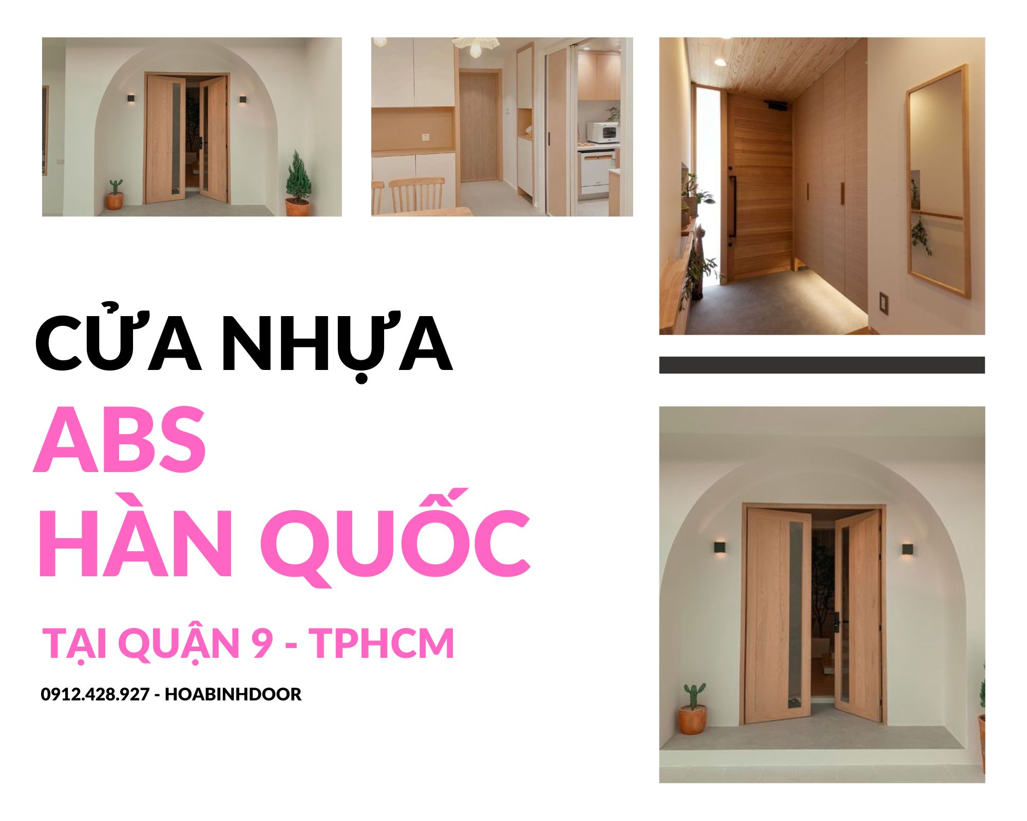 Cửa nhựa ABS Hàn Quốc tại Quận 9  chính hãng kos