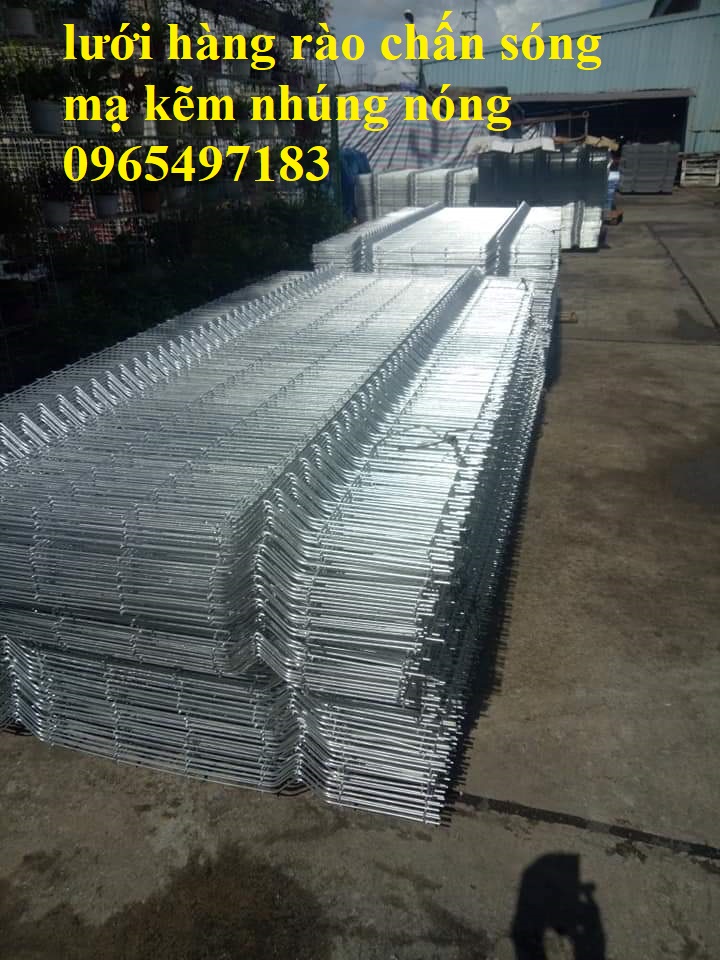 Lưới thép hàng rào sơn tĩnh điện, mạ kẽm kiểu dáng chấn sóng