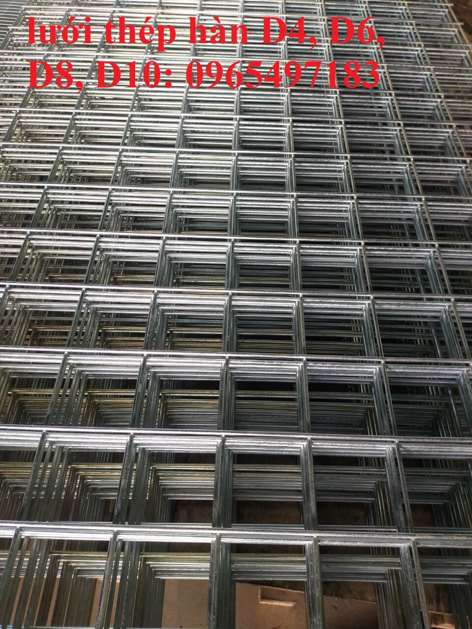 Lưới thép hàn D8 a 100x100, 150x150, 200x200
