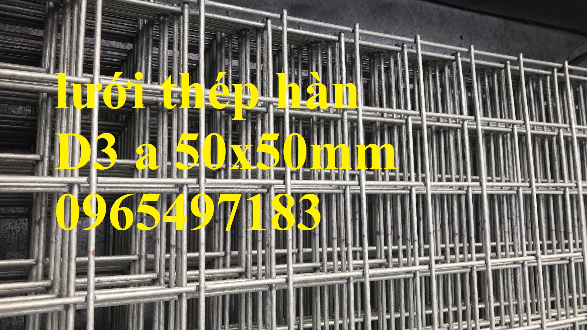 Lưới thép hàn mạ kẽm D3 a 50x50mm dạng tấm. Hàng có sẵn tại kho Hà Nội