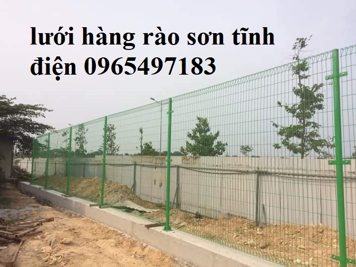 hàng rào lưới thép  gập tam giác 2 đầu tăng cứng