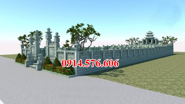 Mẫu 181 lăng thờ đá đẹp - hình ảnh củng kỳ đài lầu thờ nghĩa trang