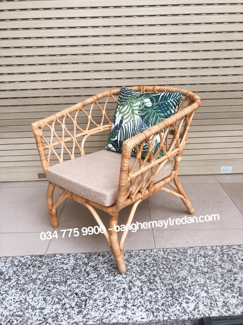 Ghế sofa mây phòng khách đẹp - Bàn ghế mây tre đan