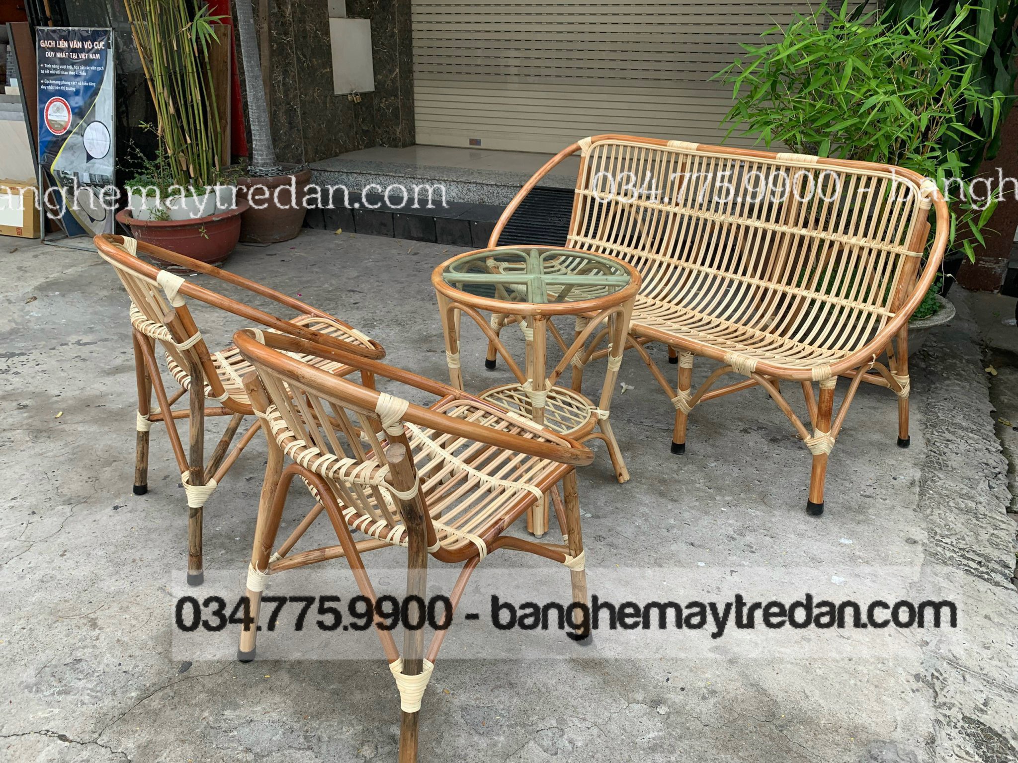 Ghế sò mây nhỏ gọn giá tốt - Mây Tre Lục Bình