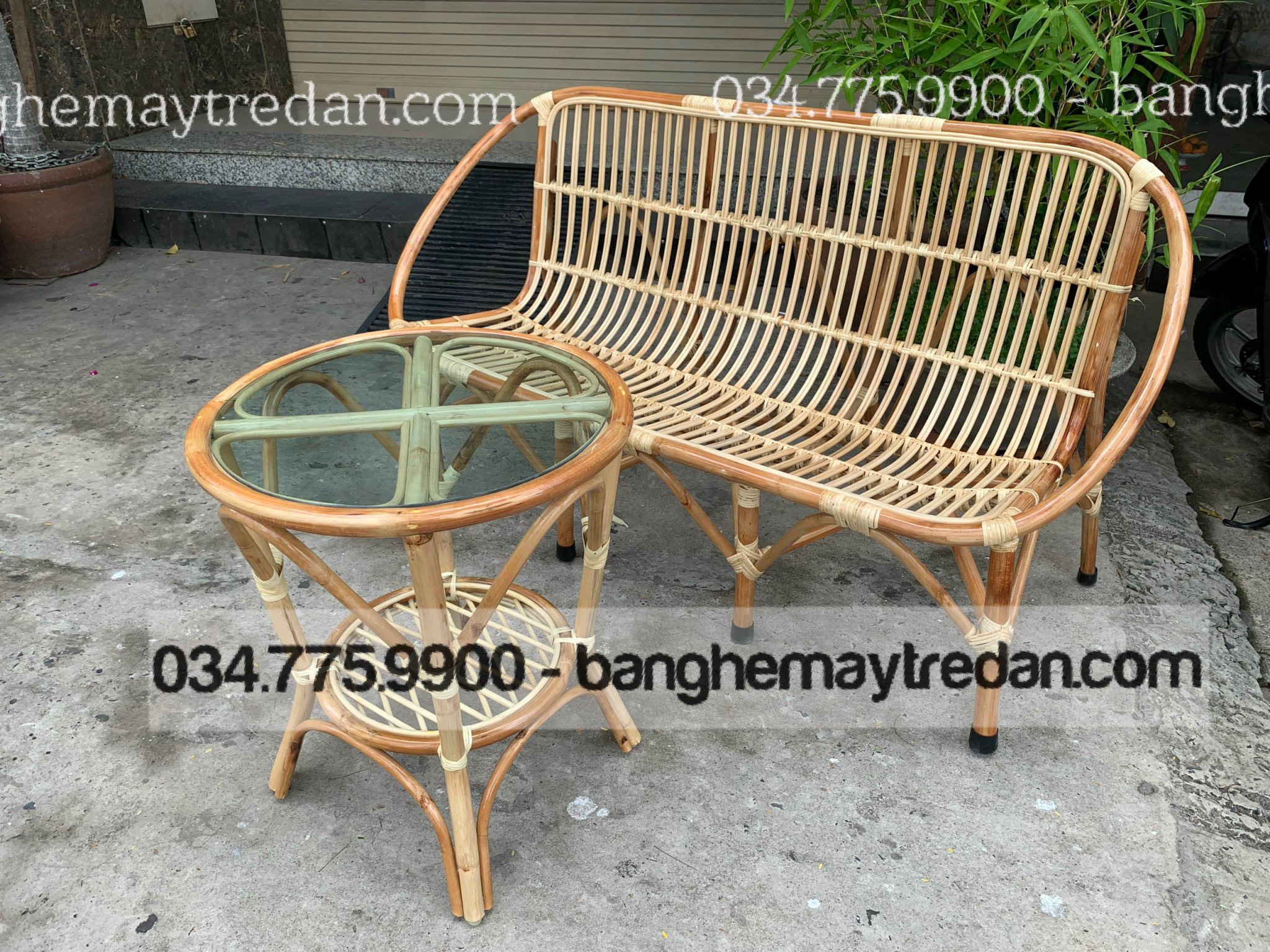 Ghế sò mây nhỏ gọn giá tốt - Mây Tre Lục Bình