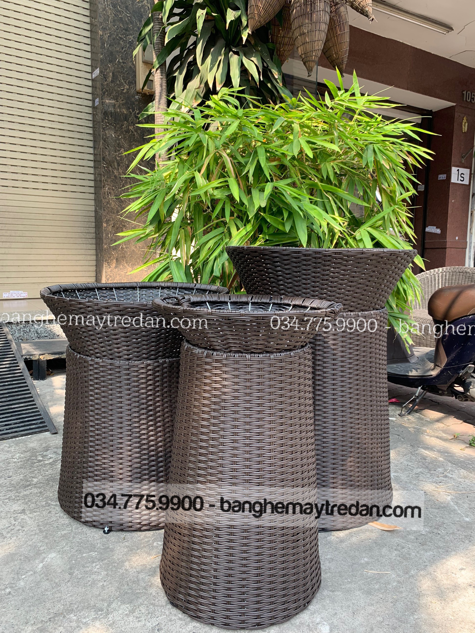 Giỏ trái cây tròn giá tốt - Bàn ghế mây tre đan