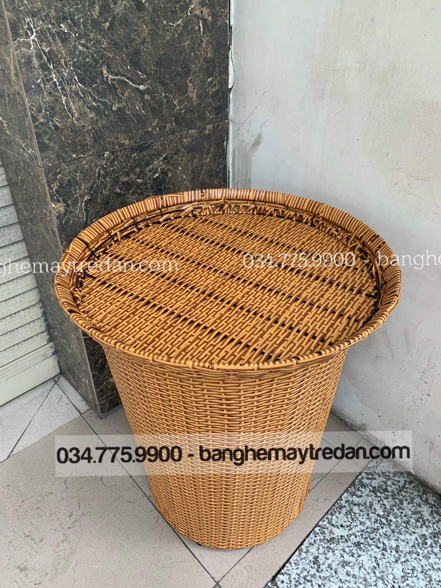 Giỏ trái cây tròn giá tốt - Bàn ghế mây tre đan