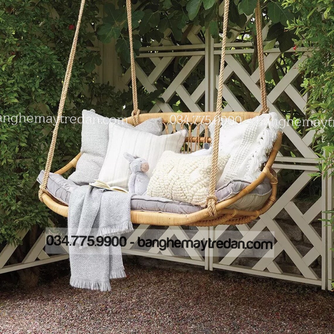Ghế mây thư giãn phòng khách - Mây Tre Lục Bình