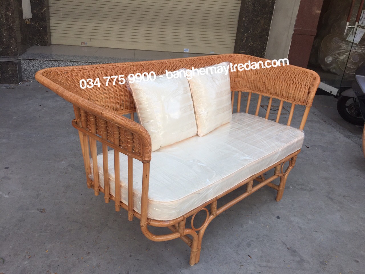 Ghế băng dài phòng khách mây tự nhiên đẹp