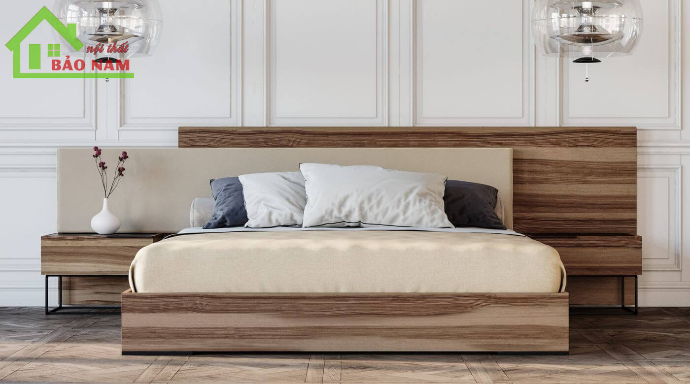 Ggiường MDF An Cường Đẹp - Mẫu giường ngủ gỗ an  cường
