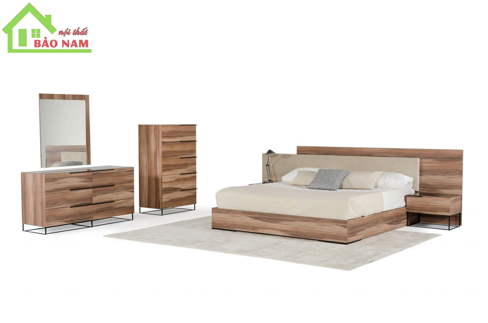 Ggiường MDF An Cường Đẹp - Mẫu giường ngủ gỗ an  cường