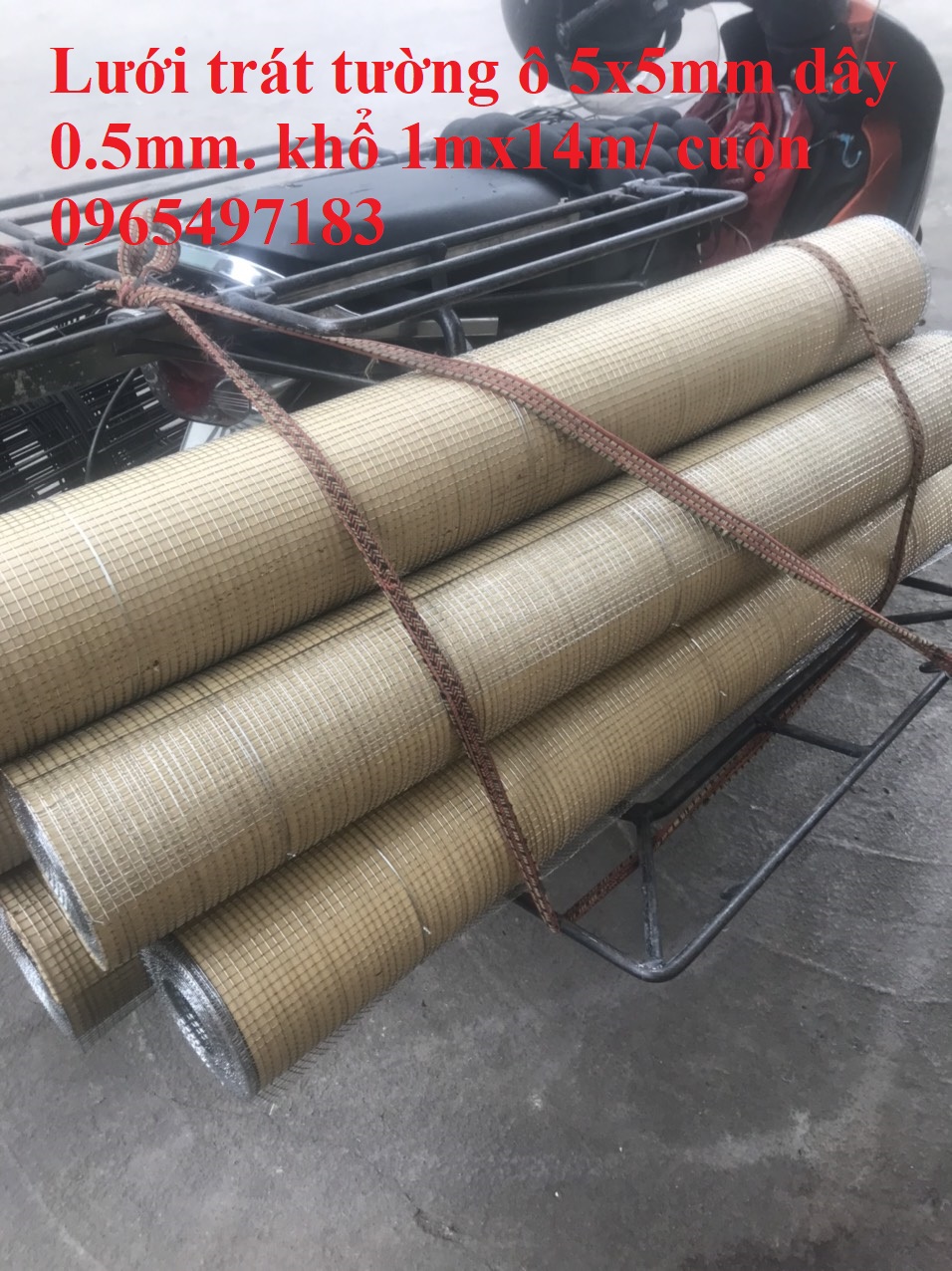 Lưới trát tường 5x5 chống nứt dây 0.5mm khổ 1mx14m/ cuộn