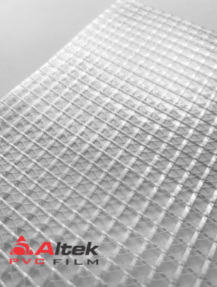 Màng nhựa PVC kẹp lưới 5mm, sợi định hình.
