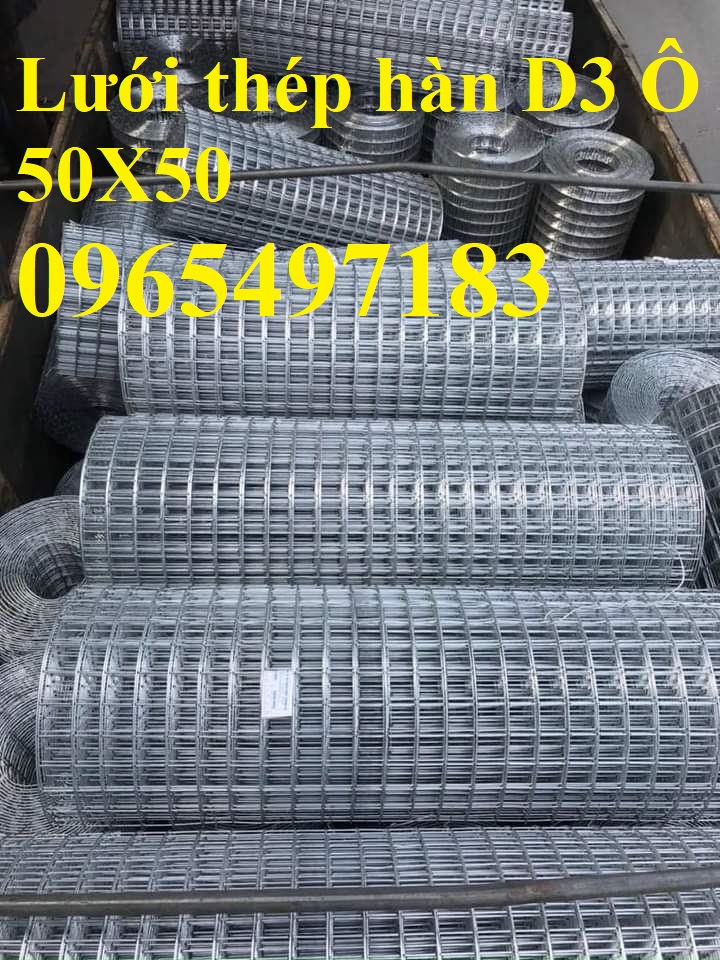 Lưới thép hàn D3 ô 50x50, lưới thép hàn D3 a 50x50, lưới thép hàn D3,