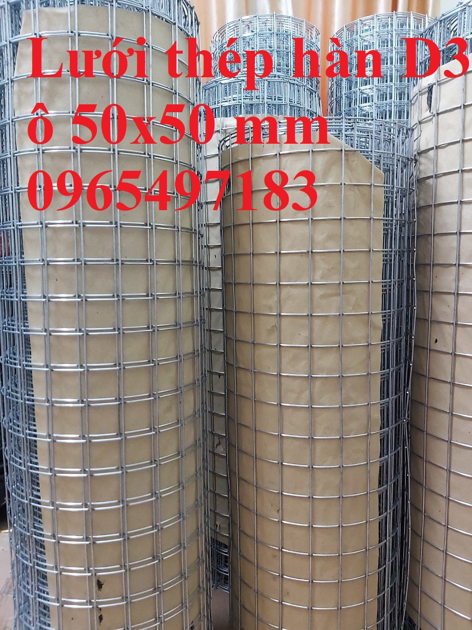 Lưới thép hàn D3 ô 50x50, lưới thép hàn D3 a 50x50, lưới thép hàn D3,