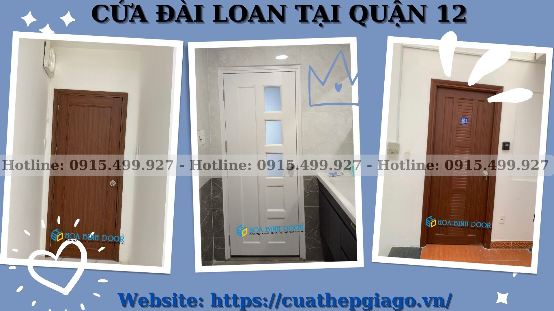 Cửa Đài Loan tại Quận 12 - Cửa nhựa toilet giá rẻ