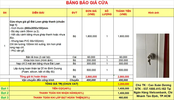 CỬA NHỰA ĐÀI LOAN TẠI BÌNH DƯƠNG - CỬA NHÀ VỆ SINH