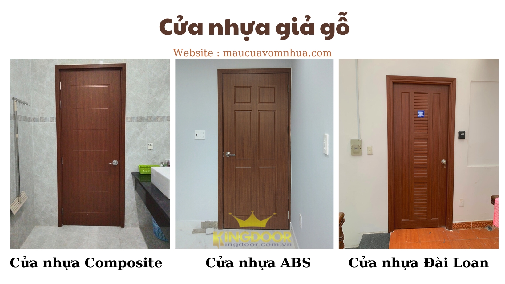 BÁO GIÁ CỬA NHỰA GIẢ GỖ - CẬP NHẬT MỚI NHẤT
