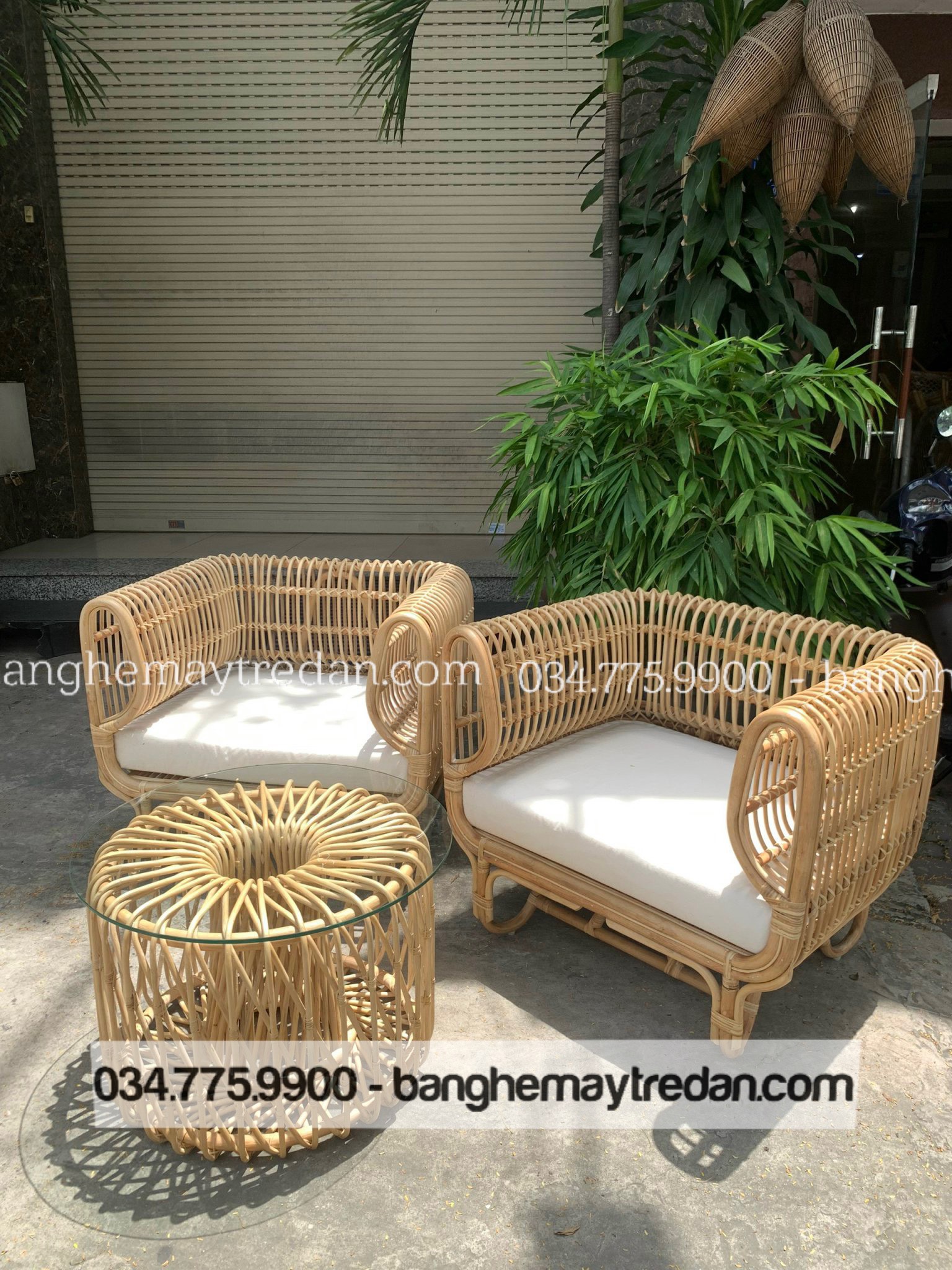 Bàn ghế mây hiện đại giá tốt - Mây Tre Lục Bình