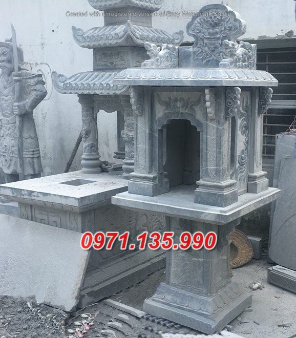 Bến Tre mẫu bàn thờ thiên bằng đá đẹp bán miếu cây hương đá