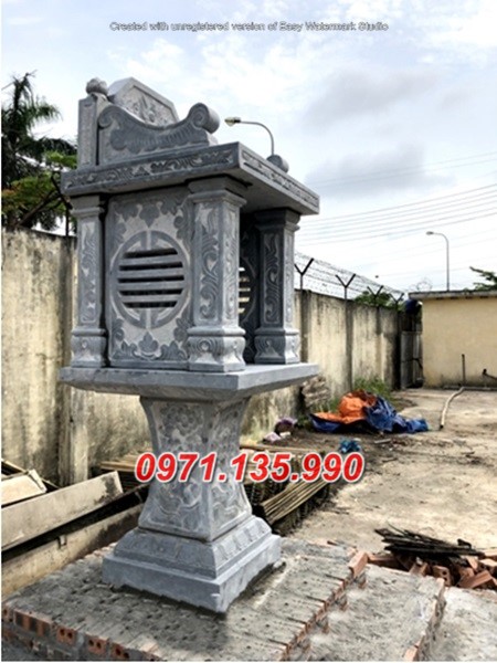 Bến Tre mẫu bàn thờ thiên bằng đá đẹp bán miếu cây hương đá