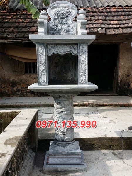 Bến Tre mẫu bàn thờ thiên bằng đá đẹp bán miếu cây hương đá