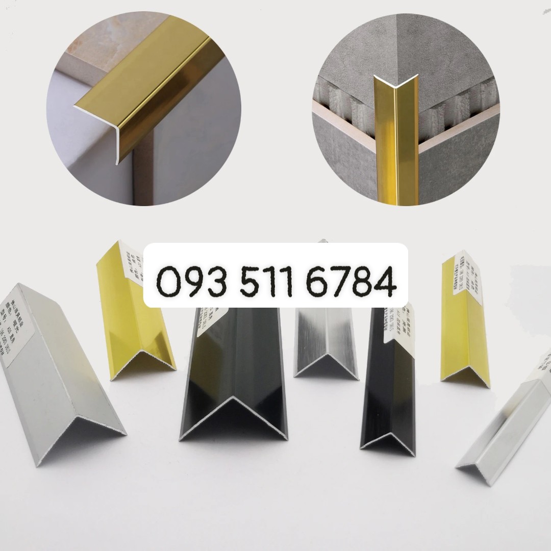 Nẹp góc bo tròn Nẹp inox nhôm chữ V trang trí